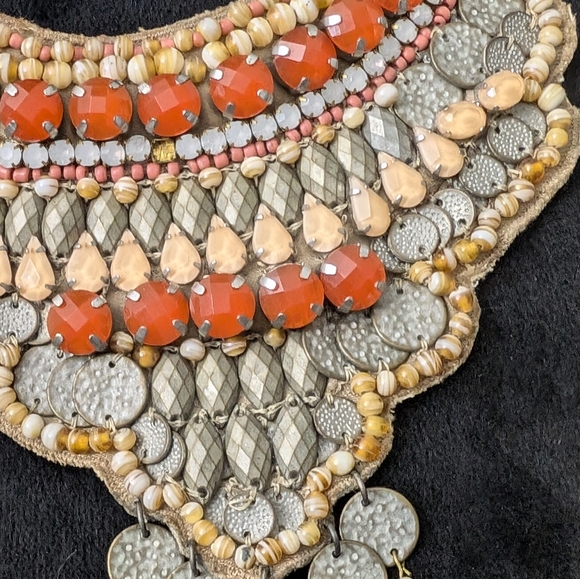 Chico's Carla Vintage Bib Style Necklace - Picture 3 of 10